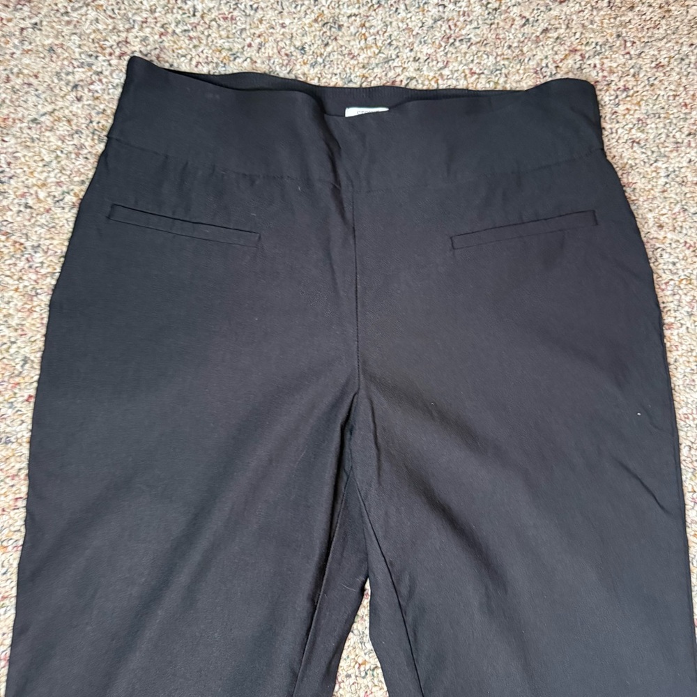 Crown & Ivy Black Ankle Pants with Bow accents 14 - Picture 3 of 11